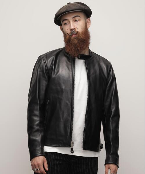 schott(ショット)の「Schott/ショット/70’S SINGLE RIDERS JACKET/シングル ライダース(ライダースジャケット・メンズ・ブラック・S/2XL/XL/L/M)」の22枚目の写真