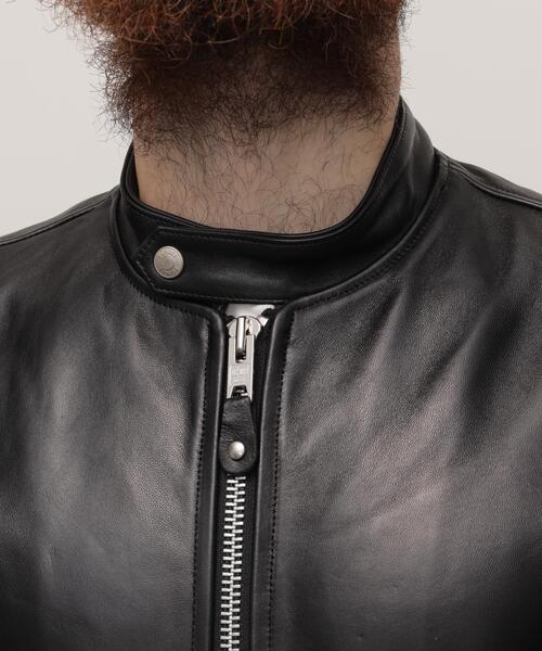 schott(ショット)の「Schott/ショット/70’S SINGLE RIDERS JACKET/シングル ライダース(ライダースジャケット・メンズ・ブラック・S/2XL/XL/L/M)」の18枚目の写真