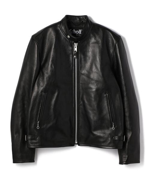 schott(ショット)の「Schott/ショット/70’S SINGLE RIDERS JACKET/シングル ライダース(ライダースジャケット・メンズ・ブラック・S/2XL/XL/L/M)」の15枚目の写真