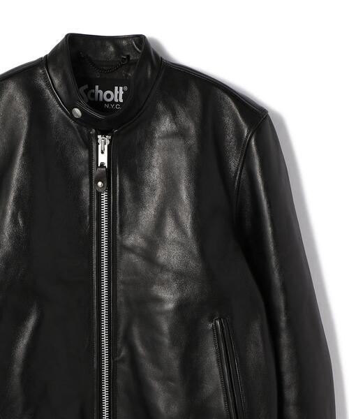 schott(ショット)の「Schott/ショット/70’S SINGLE RIDERS JACKET/シングル ライダース(ライダースジャケット・メンズ・ブラック・S/2XL/XL/L/M)」の5枚目の写真