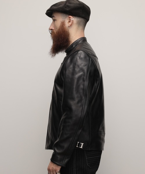 schott（ショット）の「Schott/ショット/70’S SINGLE RIDERS JACKET/シングル ライダース（ライダースジャケット・メンズ・ブラック・S/2XL/XL/L/M）」の11枚目の写真