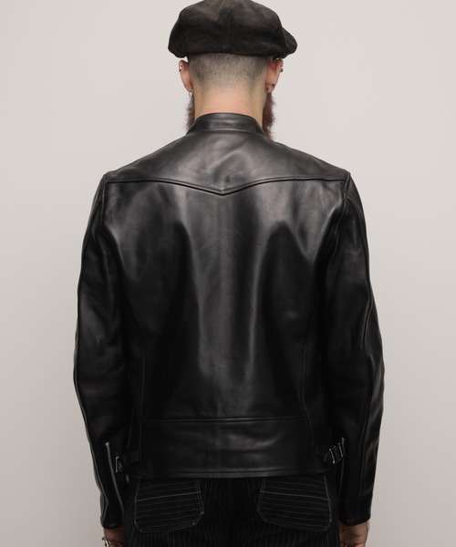 schott（ショット）の「Schott/ショット/70’S SINGLE RIDERS JACKET/シングル ライダース（ライダースジャケット・メンズ・ブラック・S/2XL/XL/L/M）」の12枚目の写真