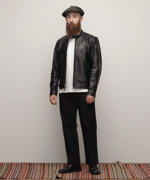 schott（ショット）の「Schott/ショット/70’S SINGLE RIDERS JACKET/シングル ライダース（ライダースジャケット・メンズ・ブラック・S/2XL/XL/L/M）」の18枚目の写真