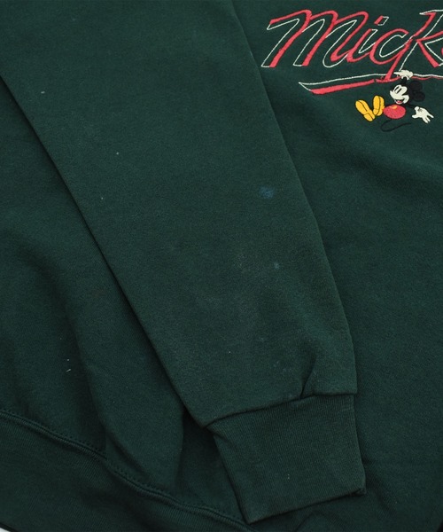 DISNEY VINTAGE（ディズニーヴィンテージ）の「【ヴィンテージ古着】90’s Disney “Mickey“ キャラクター スウェット（スウェット・メンズ・グリーン・X-LARGE）」の3枚目の写真