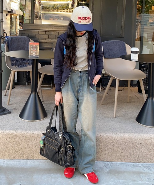 napinna maison(ナピナメゾン)の「【napinna maison×4sisters】レースデニムパンツ(デニムパンツ・レディース・インディゴブルー/ブラウン・L/M)」の12枚目の写真