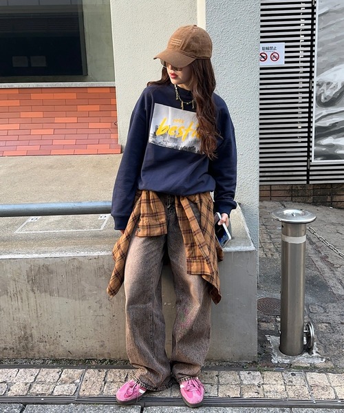napinna maison(ナピナメゾン)の「【napinna maison×4sisters】レースデニムパンツ(デニムパンツ・レディース・インディゴブルー/ブラウン・L/M)」の15枚目の写真