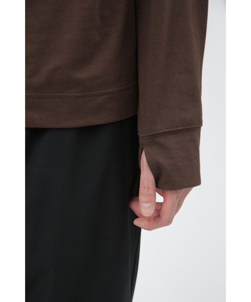 MARGARET HOWELL(マーガレットハウエル)の「COTTON POLYESTER JERSEY(Tシャツ/カットソー・メンズ・オレンジ系その他3/ブラック・MEDIUM/LARGE)」の11枚目の写真