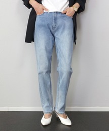 ストレッチデニムテーパードパンツ