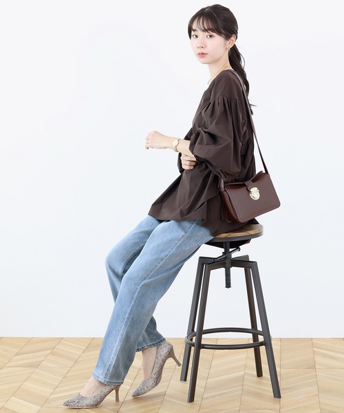 Aletta vita(アレッタビータ)の「ストレッチデニムテーパードパンツ(デニムパンツ・レディース・ワンウォッシュ/ブルー・M/L)」の18枚目の写真