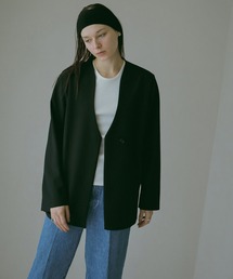 MANOF | COLLARLESS JACKET(その他アウター)