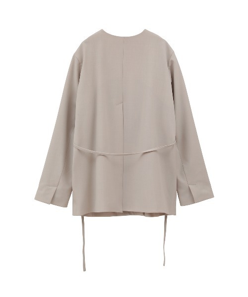 MANOF（マノフ）の「COLLARLESS JACKET（その他アウター・レディース・ベージュ/ブラック・S/M）」の19枚目の写真