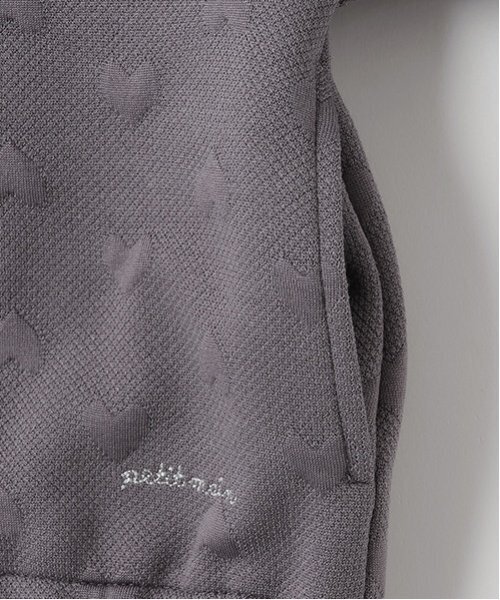 petit main（プティマイン）の「【リンク/花粉防止】ハートzip羽織り(キッズサイズ)（ノーカラージャケット・キッズ・ライトピンク/イエロー/オフホワイト/グレー・100cm/110cm/90cm/80ｃｍ/130cm/120cm）」の14枚目の写真