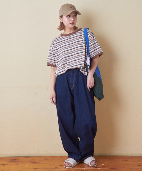 CUBE SUGAR（キューブシュガー）の「ナイロン配色トートバッグ（トートバッグ・レディース・ベージュ/ピンク/グリーン・M）」の11枚目の写真