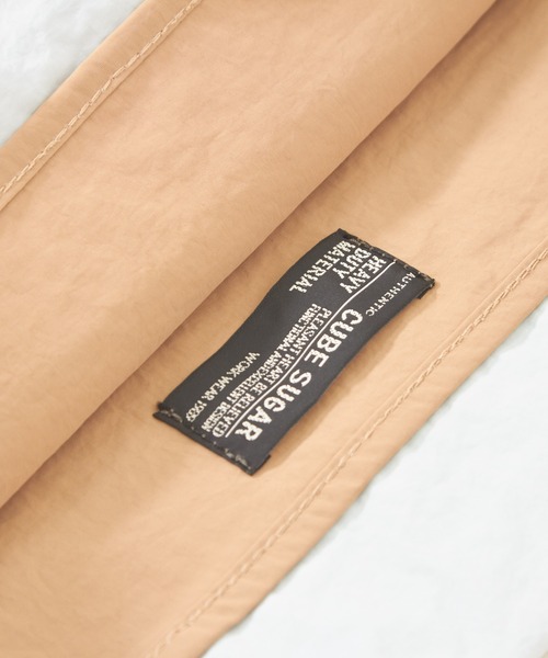 CUBE SUGAR（キューブシュガー）の「ナイロン配色トートバッグ（トートバッグ・レディース・ベージュ/ピンク/グリーン・M）」の16枚目の写真