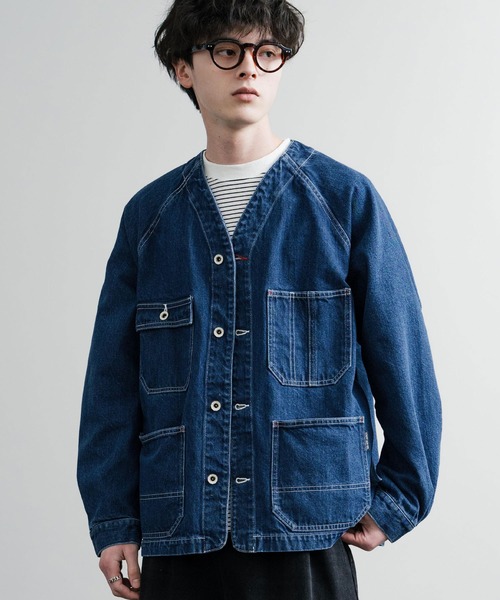KRIFF MAYER クリフメイヤー オーバーサイズノーカラーデニム