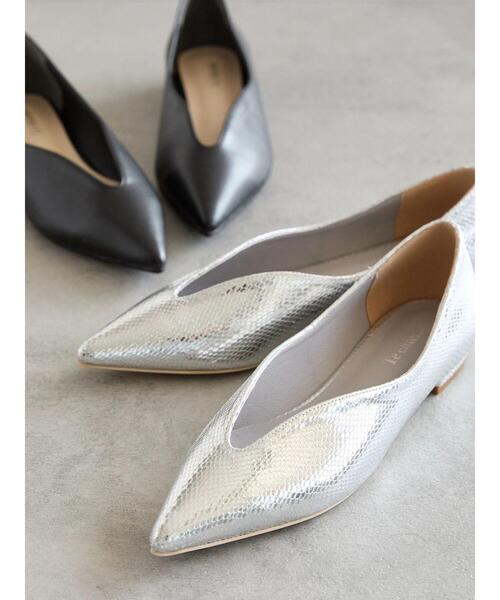 Te chichi(テチチ)の「カッティングシューズ《2025spring catalog item》(パンプス・レディース・ブラック/シルバー・37/38)」の3枚目の写真