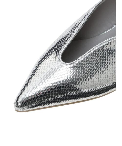 Te chichi(テチチ)の「カッティングシューズ《2025spring catalog item》(パンプス・レディース・ブラック/シルバー・37/38)」の8枚目の写真