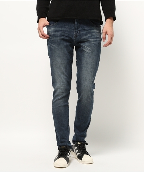 YELLOW RUBY（イエロールビー）の「Stretch skinny denim pants / ストレッチ / スキニー（デニムパンツ・メンズ・ブルー/ダークブルー/ブラック・MEDIUM/LARGE）」の3枚目の写真