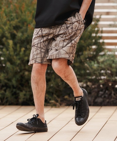 CAMBIO（カンビオ）の「mp13373-Radiation Pattern Shorts ショートパンツ（その他パンツ・メンズ・ホワイト/ベージュ/ブラック・S/M/L）」の3枚目の写真