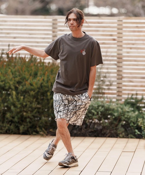 CAMBIO（カンビオ）の「mp13373-Radiation Pattern Shorts ショートパンツ（その他パンツ・メンズ・ホワイト/ベージュ/ブラック・S/M/L）」の8枚目の写真