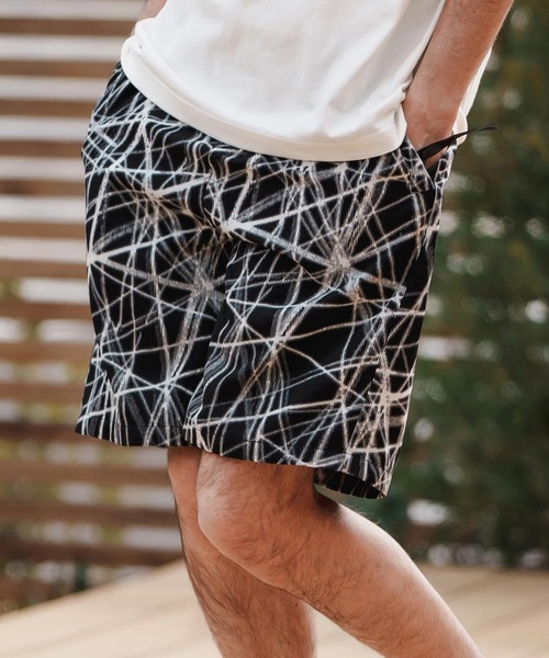 CAMBIO（カンビオ）の「mp13373-Radiation Pattern Shorts ショートパンツ（その他パンツ・メンズ・ホワイト/ベージュ/ブラック・S/M/L）」の9枚目の写真