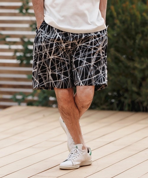 CAMBIO（カンビオ）の「mp13373-Radiation Pattern Shorts ショートパンツ（その他パンツ・メンズ・ホワイト/ベージュ/ブラック・S/M/L）」の11枚目の写真