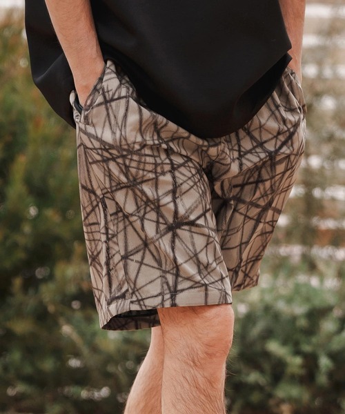 CAMBIO（カンビオ）の「mp13373-Radiation Pattern Shorts ショートパンツ（その他パンツ・メンズ・ホワイト/ベージュ/ブラック・S/M/L）」の14枚目の写真