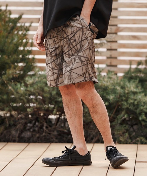 CAMBIO（カンビオ）の「mp13373-Radiation Pattern Shorts ショートパンツ（その他パンツ・メンズ・ホワイト/ベージュ/ブラック・S/M/L）」の15枚目の写真