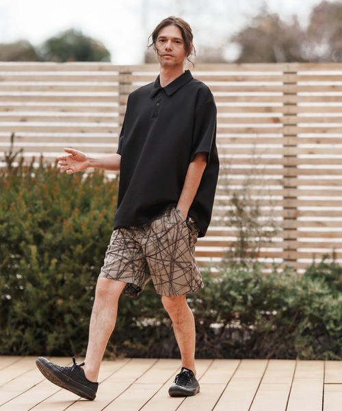 CAMBIO（カンビオ）の「mp13373-Radiation Pattern Shorts ショートパンツ（その他パンツ・メンズ・ホワイト/ベージュ/ブラック・S/M/L）」の17枚目の写真