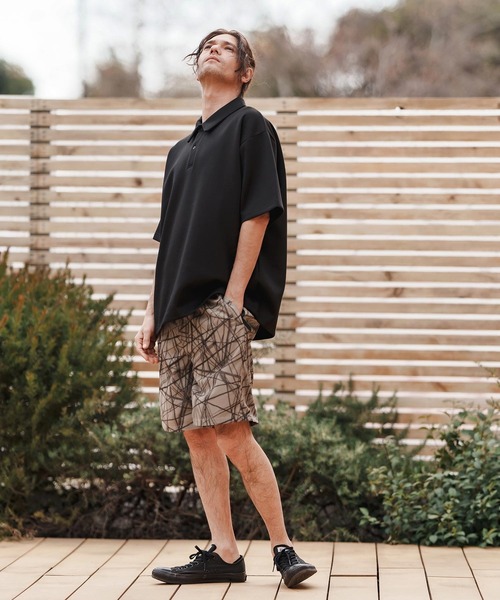 CAMBIO（カンビオ）の「mp13373-Radiation Pattern Shorts ショートパンツ（その他パンツ・メンズ・ホワイト/ベージュ/ブラック・S/M/L）」の18枚目の写真
