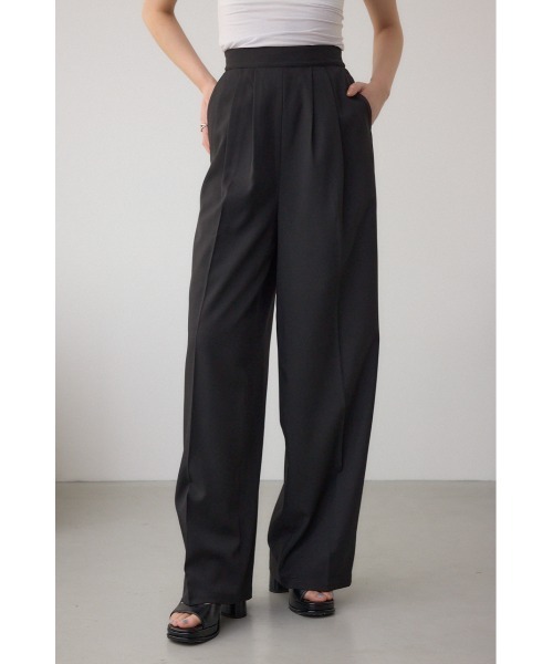 AZUL by moussy（アズールバイマウジー）の「フロントタックイージーワイドパンツ（スラックス・レディース・ピンク/ライトグレー/ブラック系その他/ブラック/グレー系その他・SMALL/MEDIUM）」の15枚目の写真