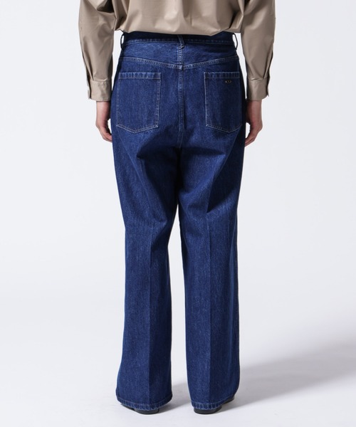 セール】「ASSEMBLANC」ラップディティールデニムトラウザー
