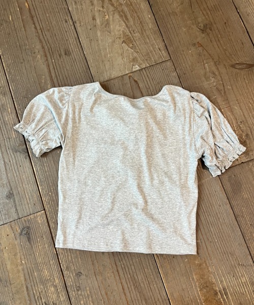 MORE self LOVE(モアセルフラブ)の「ホルターボウモチーフトップス(Tシャツ/カットソー・レディース・グレー/ベージュ/ブラック・FREE)」の19枚目の写真
