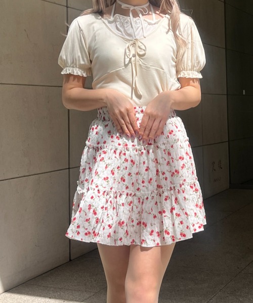 MORE self LOVE(モアセルフラブ)の「ホルターボウモチーフトップス(Tシャツ/カットソー・レディース・グレー/ベージュ/ブラック・FREE)」の11枚目の写真