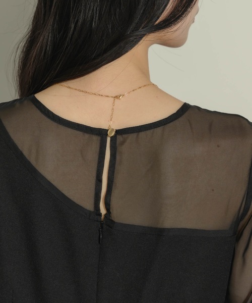 NEUNA（ヌナ）の「シアーアシメペンシルワンピース（ワンピース・レディース・ブラック・LARGE/MEDIUM）」の17枚目の写真