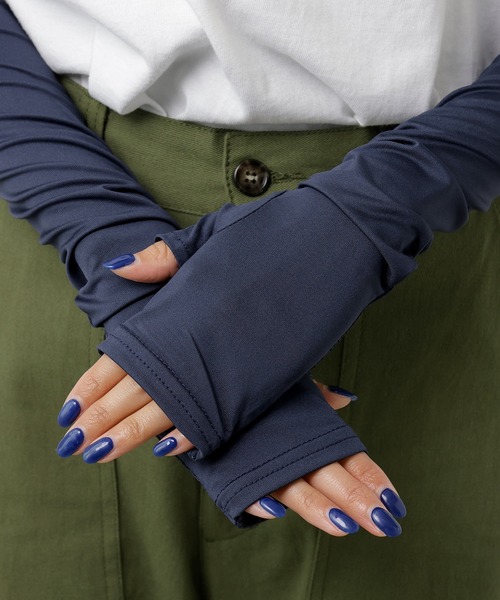 ほっそり美しく見せる ☆ゆったりスベリ止め 付☆アームカバー☆2331