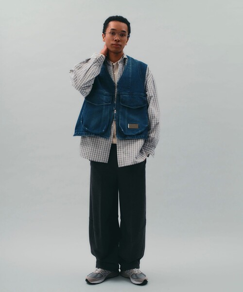 PUBLIC TOKYO × Wrangler】ROPELOGO JEAN VEST（ベスト