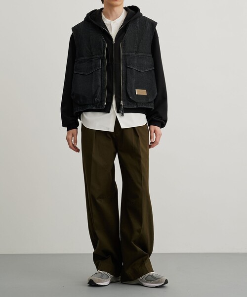 PUBLIC TOKYO（パブリックトウキョウ）の「【PUBLIC TOKYO × Wrangler】ROPELOGO JEAN VEST（ベスト・メンズ・ブラック/ダークインディゴブルー・FREE）」の20枚目の写真