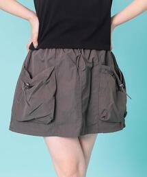 WOND（ウォンド）の「WOND/ドローコードナイロンミニスカパン（スカート）」