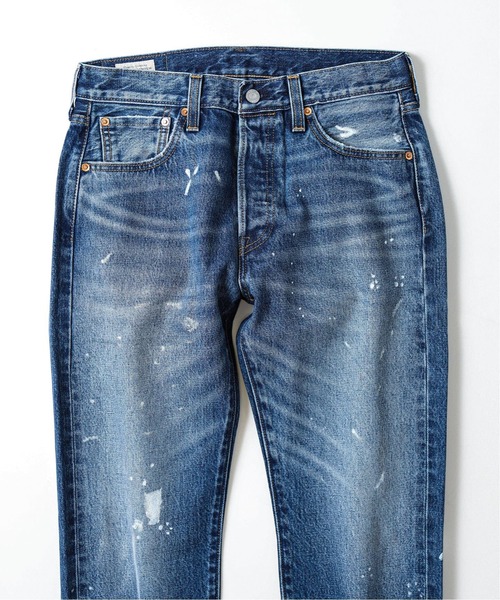 リーバイス 別注 501 Selvedge Paint W33 ペイントデニム POST JUNK / 00's～ LEVI'S 501 ペンキペイント デニムパンツ [W30]