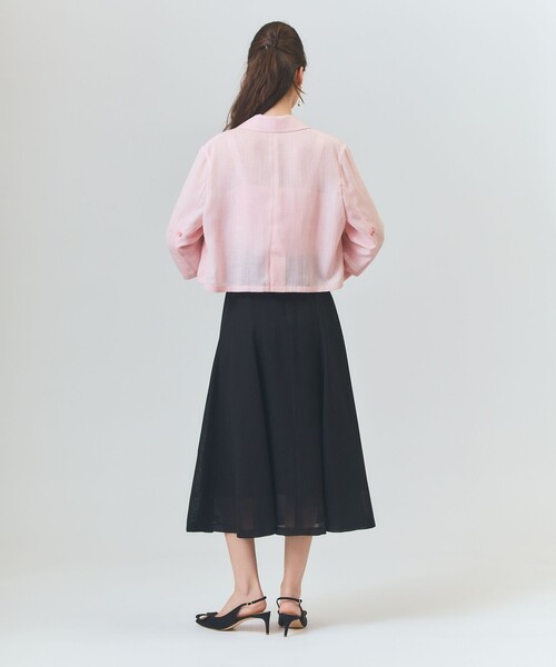 GRACE CLASS（グレースクラス）の「リネンライクシアージャケット（その他アウター・レディース・ブラック/ピンク/キナリ・36/38）」の16枚目の写真