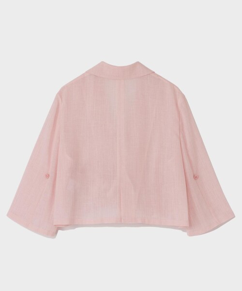 GRACE CLASS（グレースクラス）の「リネンライクシアージャケット（その他アウター・レディース・ブラック/ピンク/キナリ・36/38）」の18枚目の写真