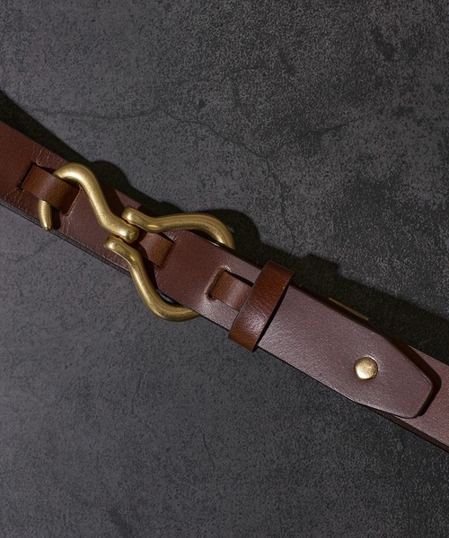 Lee（リー）の「【Lee】レザーフックベルト（ベルト・メンズ・ダークブラウン/ブラック/ブラウン・FREE）」の11枚目の写真