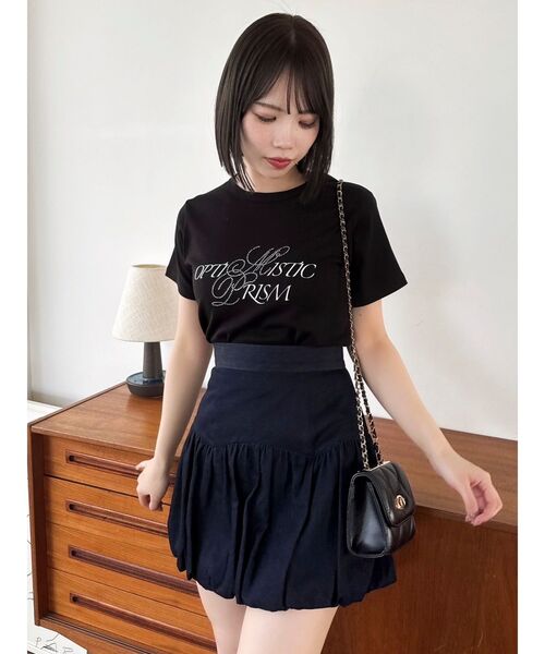 dazzlin（ダズリン）の「バリエバルーンミニスカート（スカート・レディース・オフホワイト/ブラック/インディゴブルー・SMALL/MEDIUM）」の4枚目の写真