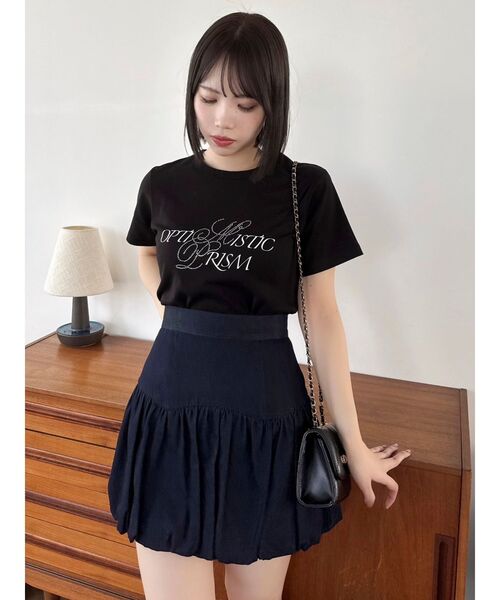 dazzlin（ダズリン）の「バリエバルーンミニスカート（スカート・レディース・オフホワイト/ブラック/インディゴブルー・SMALL/MEDIUM）」の6枚目の写真