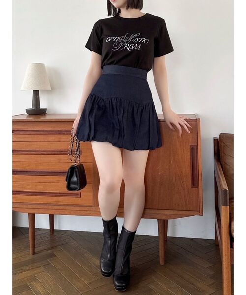 dazzlin（ダズリン）の「バリエバルーンミニスカート（スカート・レディース・オフホワイト/ブラック/インディゴブルー・SMALL/MEDIUM）」の8枚目の写真