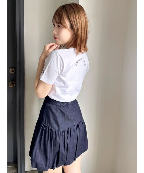 dazzlin（ダズリン）の「バリエバルーンミニスカート（スカート・レディース・オフホワイト/ブラック/インディゴブルー・SMALL/MEDIUM）」の14枚目の写真