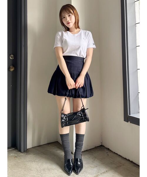 dazzlin（ダズリン）の「バリエバルーンミニスカート（スカート・レディース・オフホワイト/ブラック/インディゴブルー・SMALL/MEDIUM）」の16枚目の写真