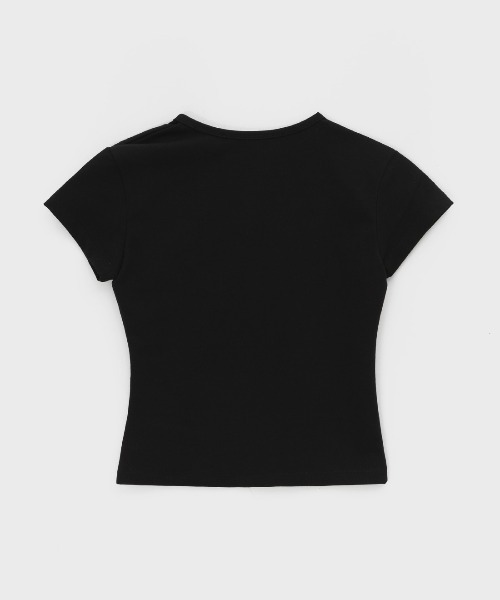 セール】[MADE] ラボンレタリングキャップスリーブ半袖Tシャツ