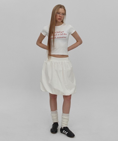 tシャツ 「MADE」 ラボンレタリングキャップスリーブ半袖Tシャツ レディース セール】[MADE] ラボンレタリングキャップスリーブ半袖Tシャツ